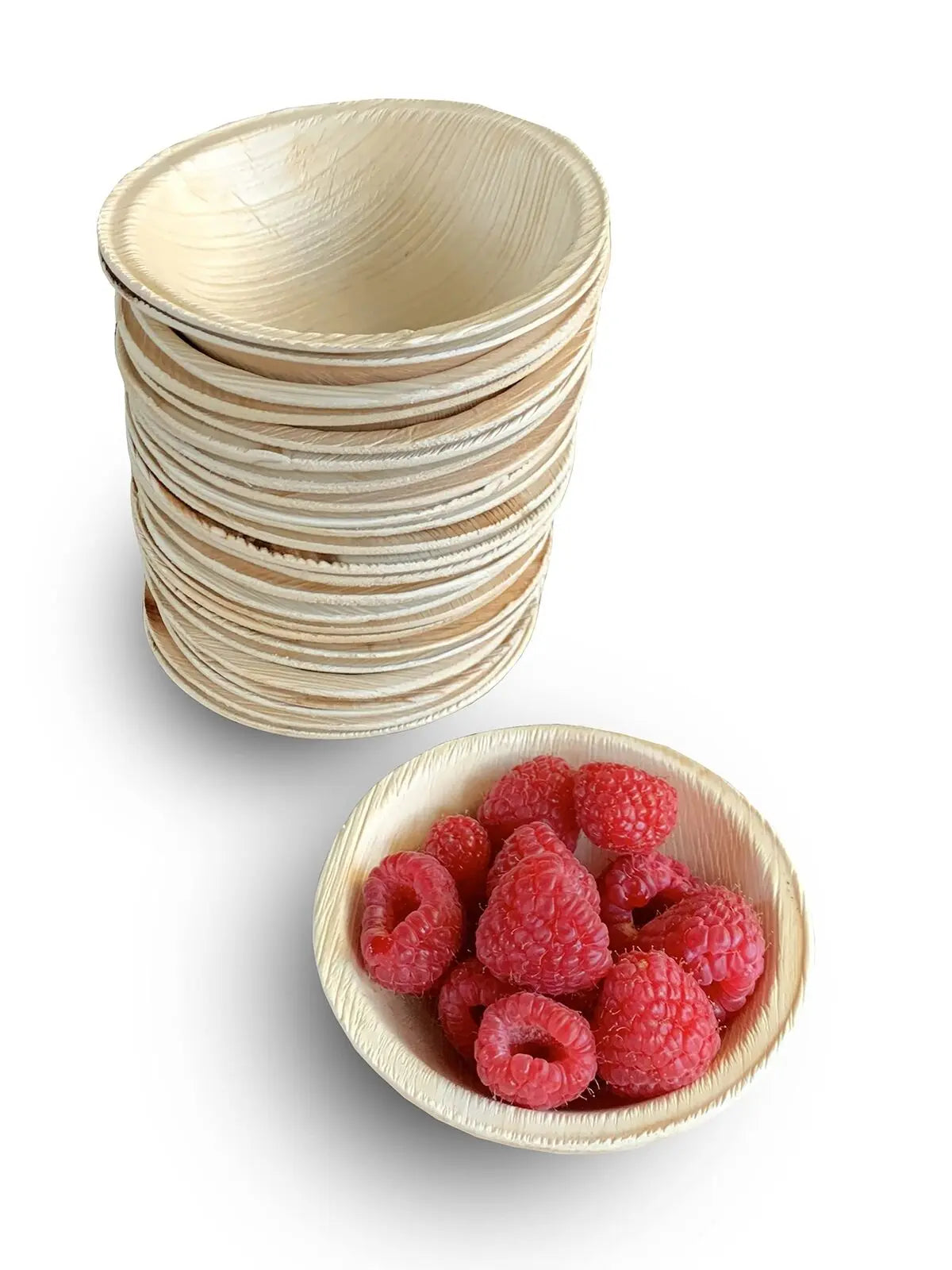 Ecovib Disposable Palm Leaf Bowls (400 Count, 6.5" Bowls).
