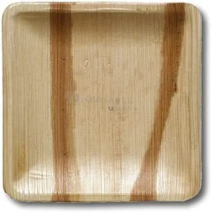 Palm Leaf Plates Bamboo Paper Plates Disposable 6 Inch 100 Bulk by Ecovib. ecovib.com
