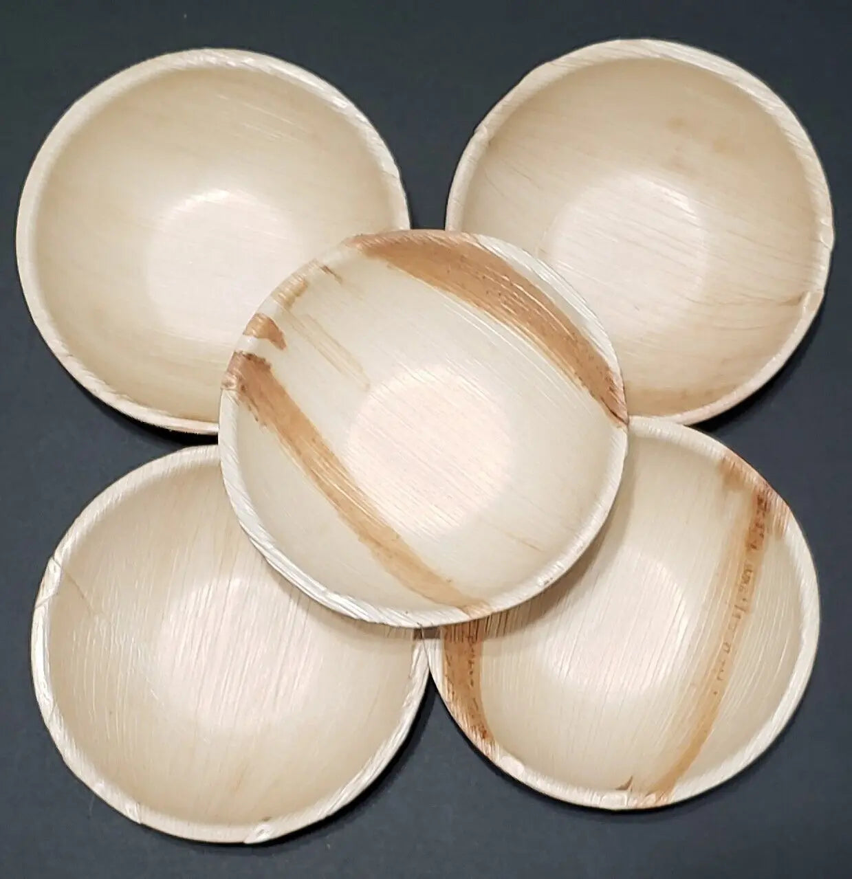 Ecovib Disposable Palm Leaf Bowls (400 Count, 6.5" Bowls).