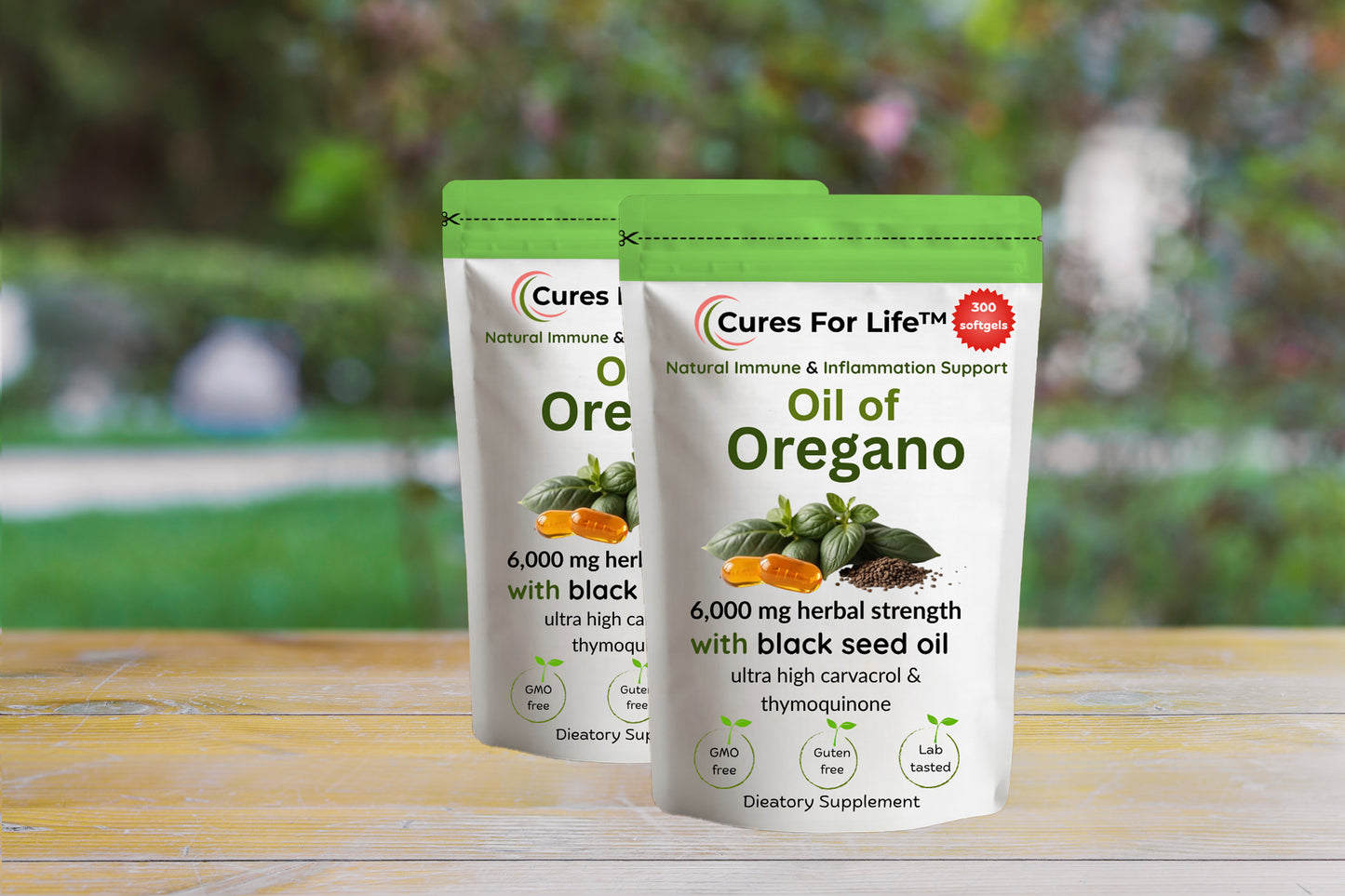 Oil of Oregano, 300 Softgel | Oregano Oil with Black Seed Oil, 4X Strength Carvacrol & Thymoquinone | Plant Based, Non-Gmo | Antioxidant & Immune Support