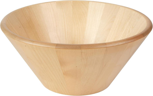 Large Wooden Salad Bowl - 11.5"X 5.2", Wooden Fruit Bowl for Kitchen Counter, Wood Salad Bowl or Serving Bowl for Salad & Fruits