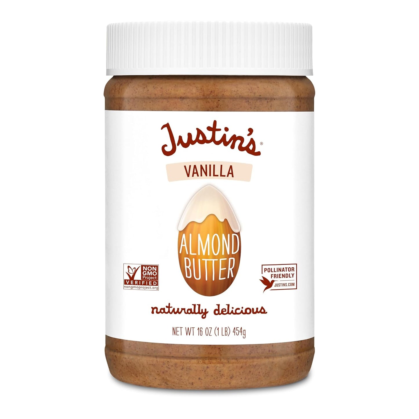 Justin'S Chocolate Hazelnut and Almond Butter, Organic Cocoa, No Stir, Gluten-Free, Responsibly Sourced, 16 Ounce (Pack of 1)