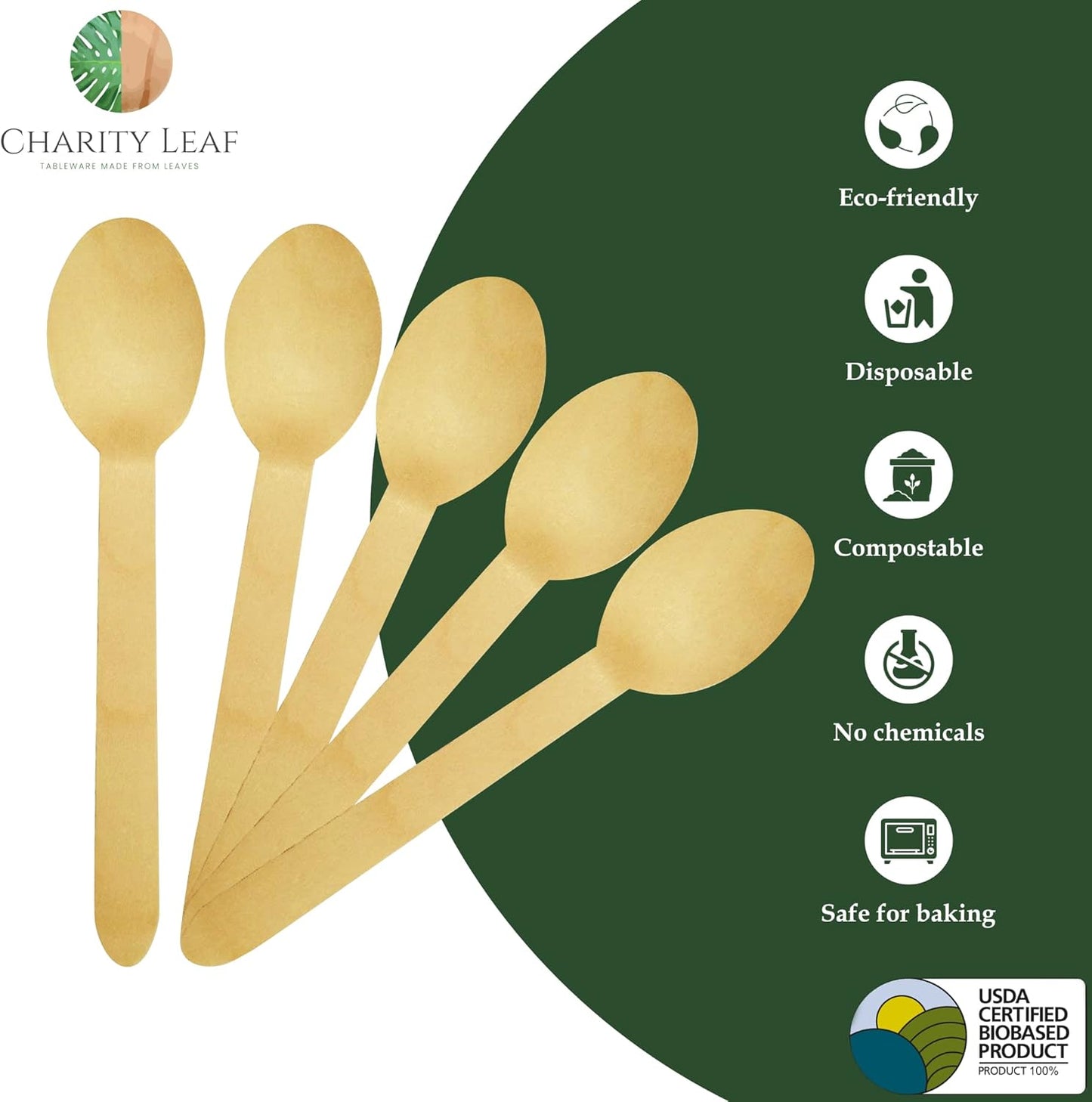 Birchwood Disposable Cutlery (100, Spoon)