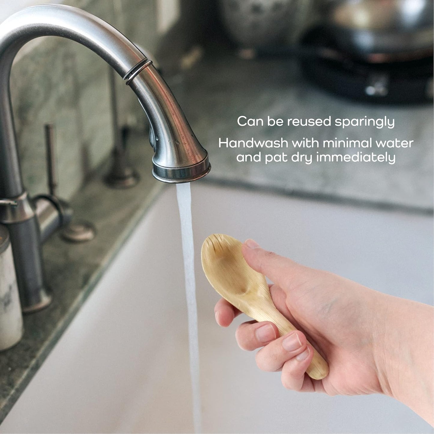 BambooMN 5.1" Premium Bamboo Leaf Chinese Soup Spoons, All Natural Disposable Compostable for Catering and Home Use, 100 Pieces