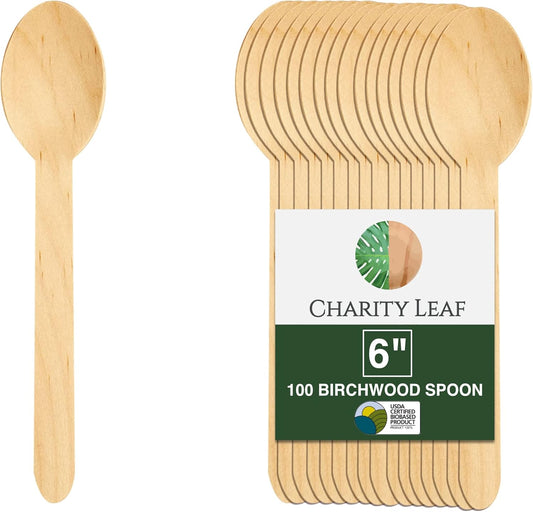Birchwood Disposable Cutlery (100, Spoon)