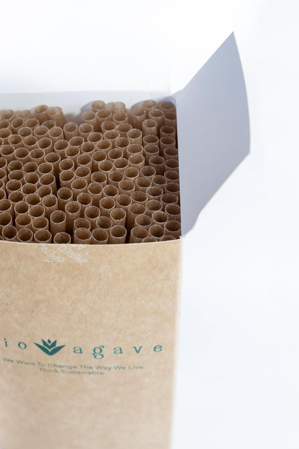 Biodegradable 8.25" Standard Straws Made From Agave Fibers 150 Pcs | Plant-Based Eco-Friendly Products |Reusable Straws | Plastic-Free | Gluten-Free