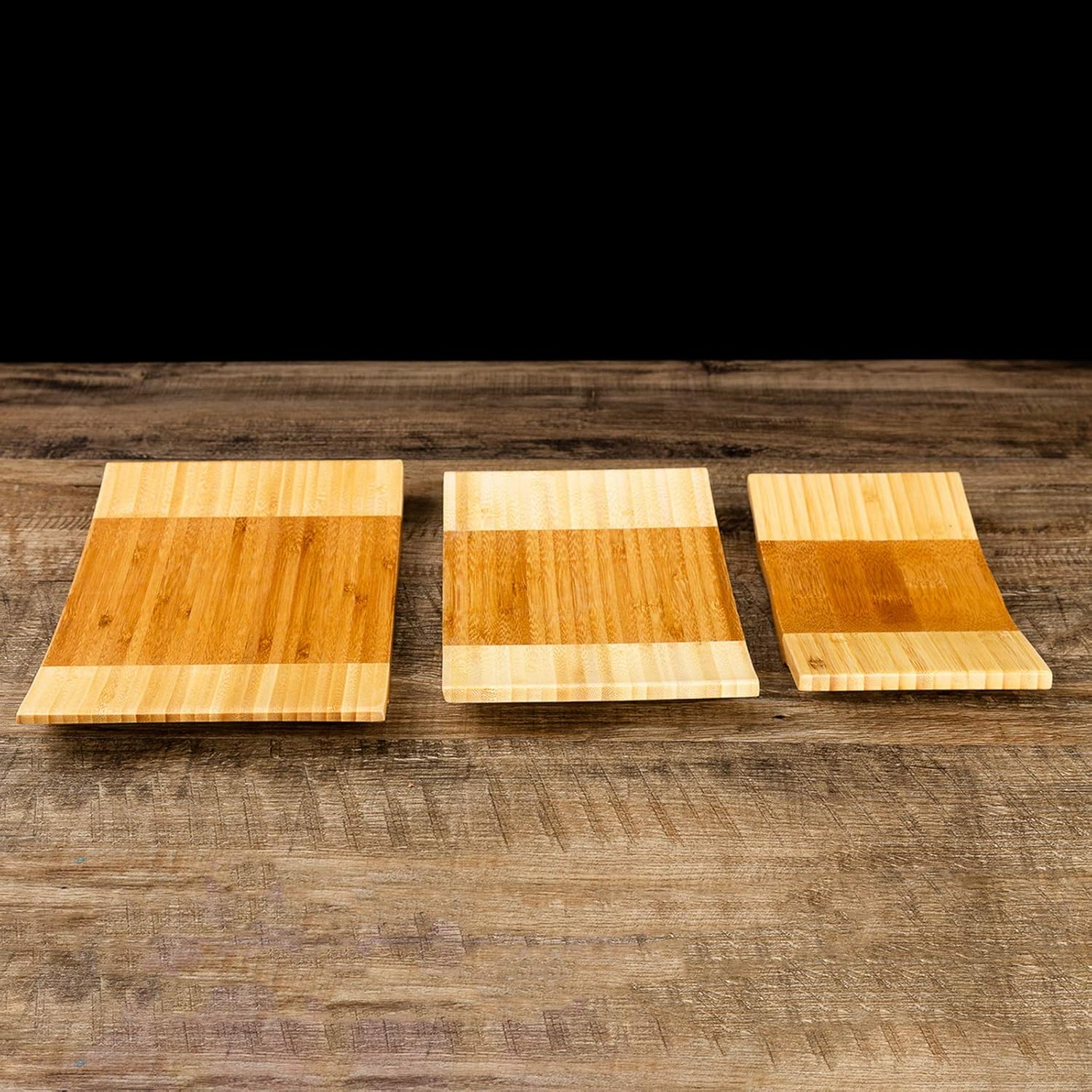 Sashimi Sushi Bamboo Curve Serving Geta Plate - Japanese Style Tableware Bamboo Sushi Board Cutting Tray (L9 X W5.9)
