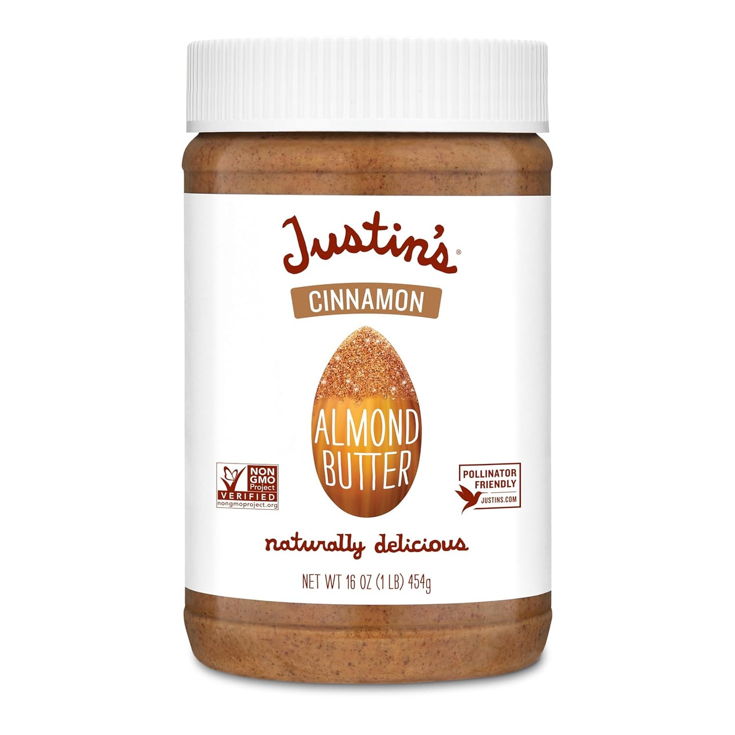 Justin'S Chocolate Hazelnut and Almond Butter, Organic Cocoa, No Stir, Gluten-Free, Responsibly Sourced, 16 Ounce (Pack of 1)