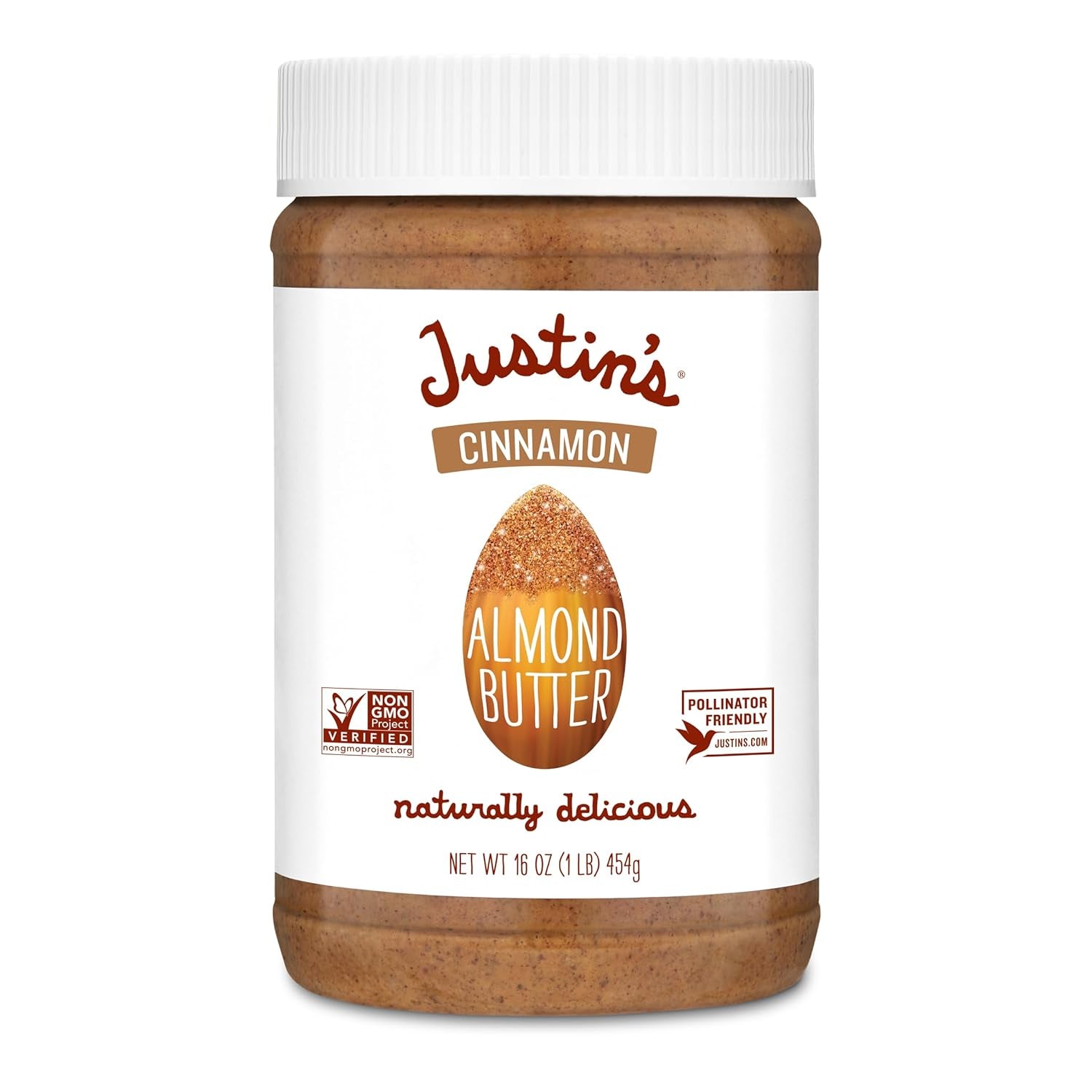 Justin'S Chocolate Hazelnut and Almond Butter, Organic Cocoa, No Stir, Gluten-Free, Responsibly Sourced, 16 Ounce (Pack of 1)