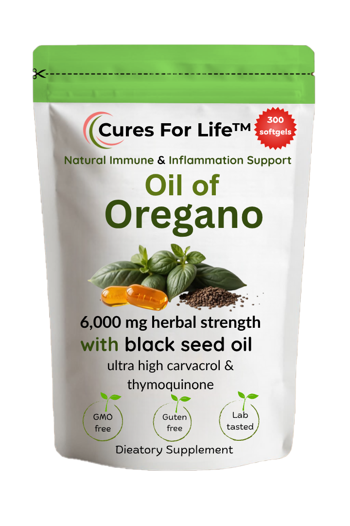 Oil of Oregano, 300 Softgel | Oregano Oil with Black Seed Oil, 4X Strength Carvacrol & Thymoquinone | Plant Based, Non-Gmo | Antioxidant & Immune Support