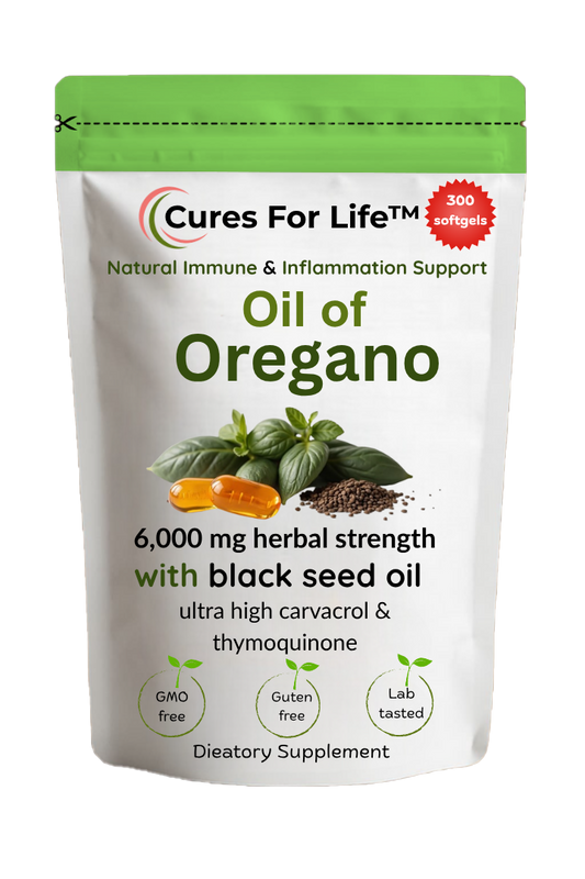 Oil of Oregano, 300 Softgel | Oregano Oil with Black Seed Oil, 4X Strength Carvacrol & Thymoquinone | Plant Based, Non-Gmo | Antioxidant & Immune Support