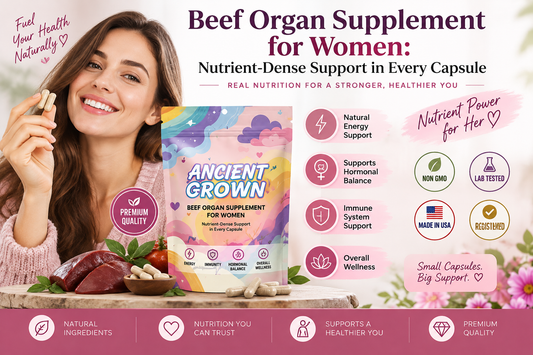 Beef Organ Supplement for Women | Nutrient-Dense Daily Support
