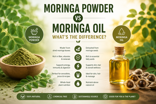 Moringa Powder vs Moringa Oil: What's the Difference?