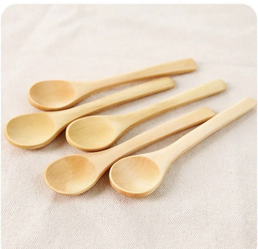 Ecovib Bamboo Spoon Set (5 Pc).