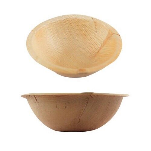 Ecovib Disposable Palm Leaf Bowls (400 Count, 6.5" Bowls).