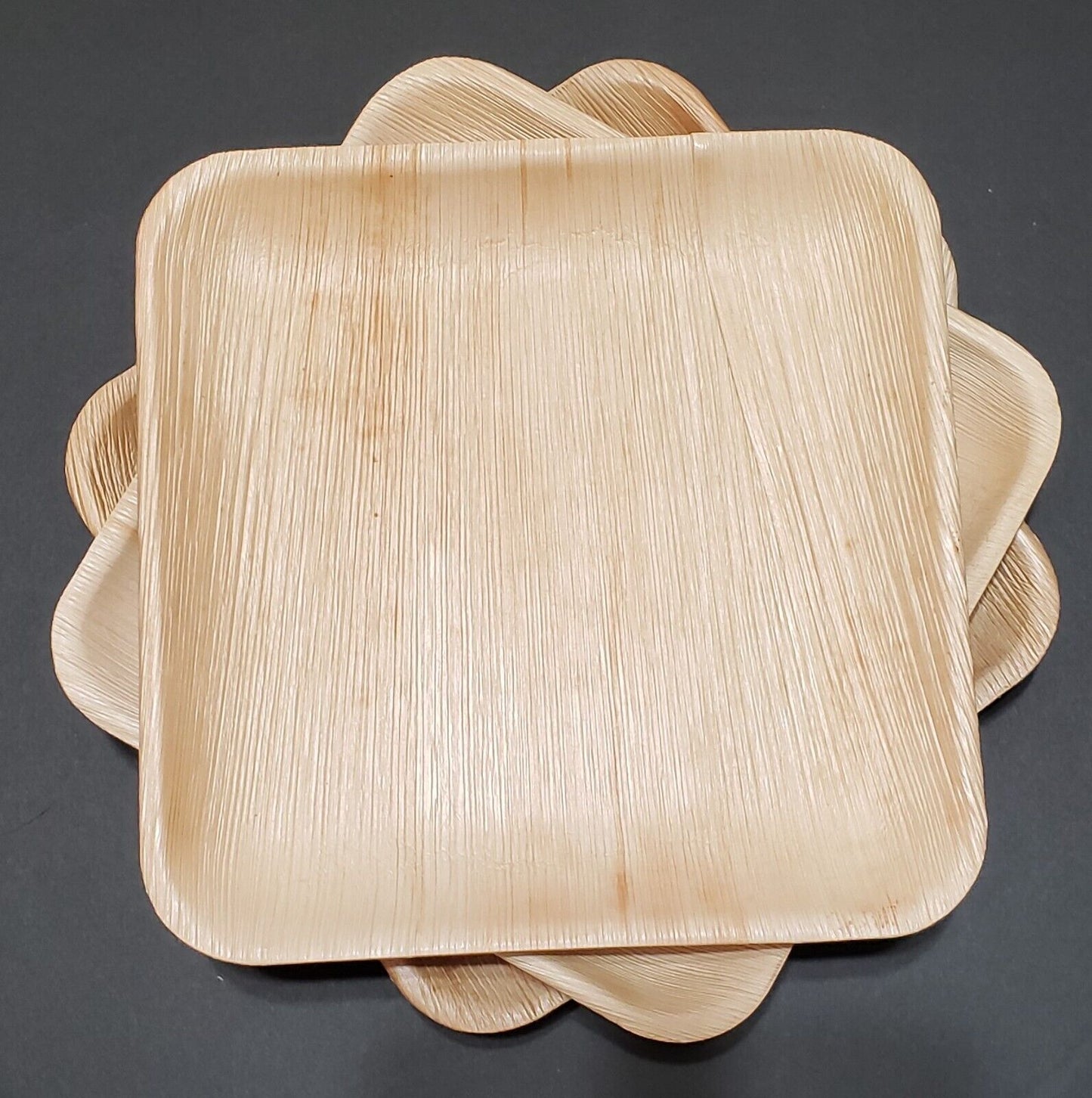 Palm Leaf Plates Bamboo Paper Plates Disposable 6 Inch 100 Bulk by Ecovib.