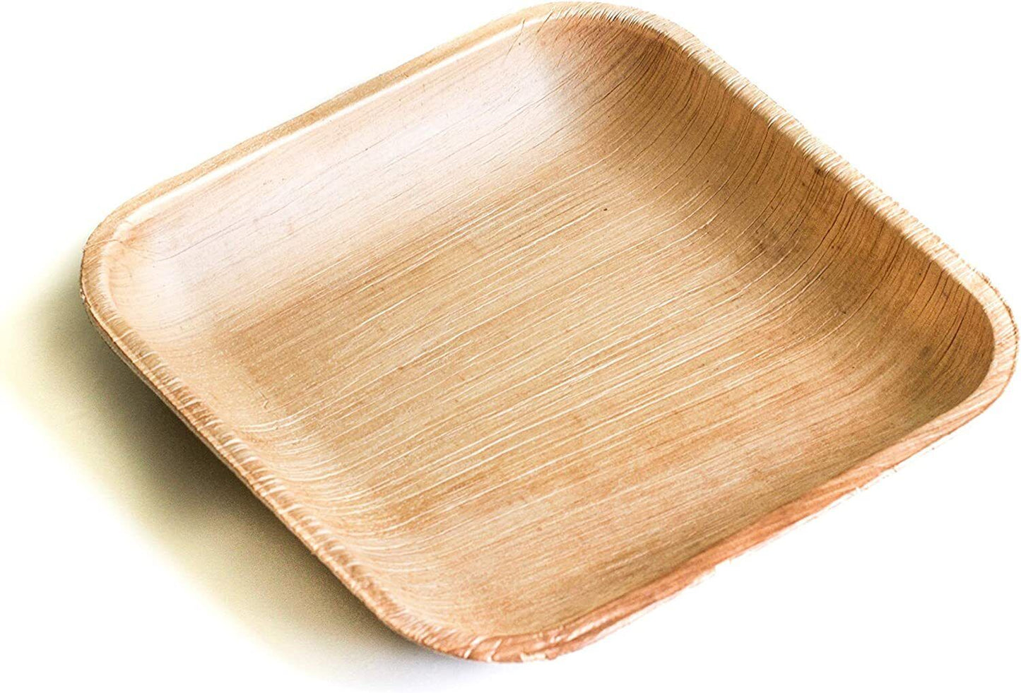 Palm Leaf Plates Bamboo Paper Plates Disposable 6 Inch 100 Bulk by Ecovib.