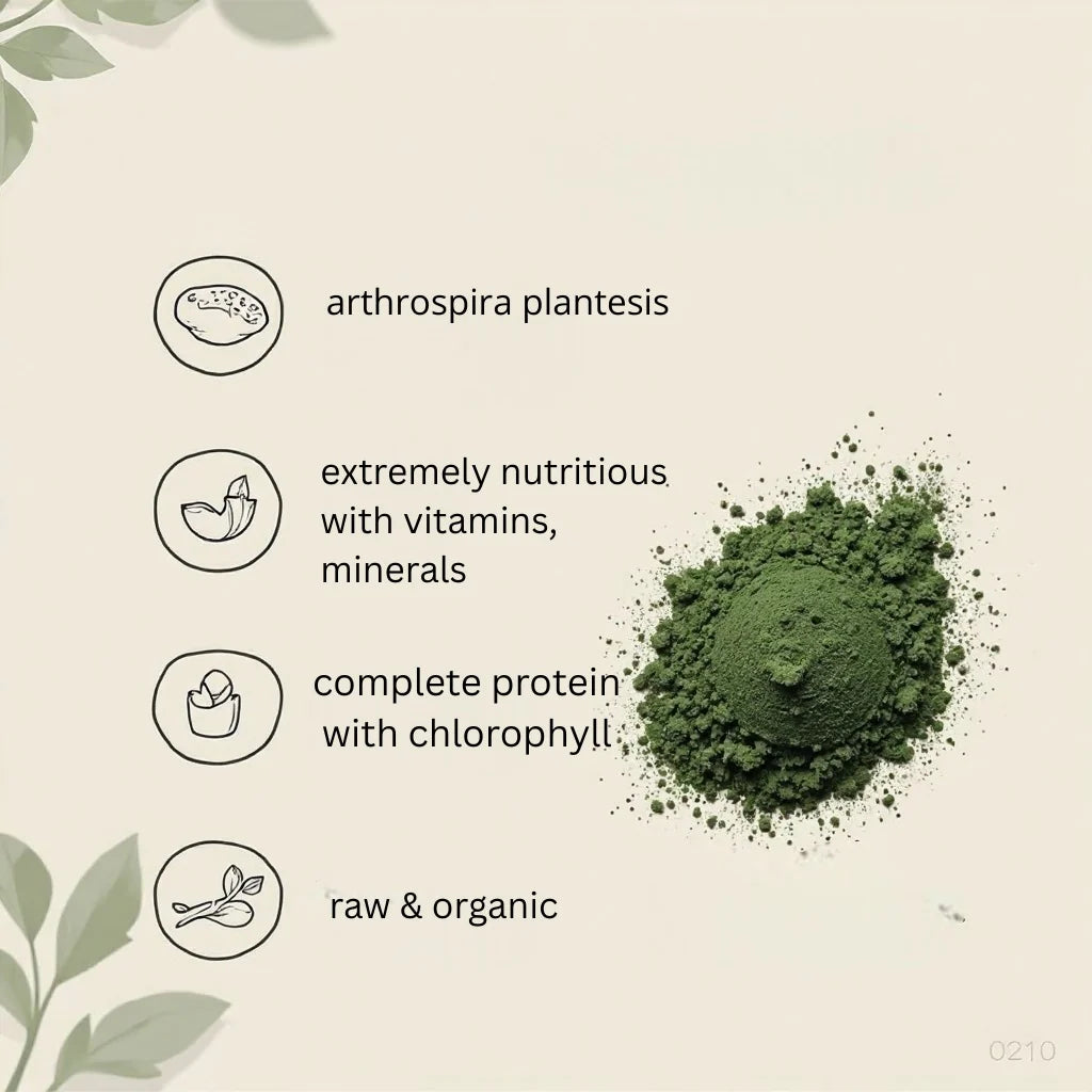 Cures for Life™ Organic Spirulina Powder – 1 Lb (16 Oz) Superfood | Immune Support, Detox & Energy Booster | Non-Gmo, Vegan, USDA Organic