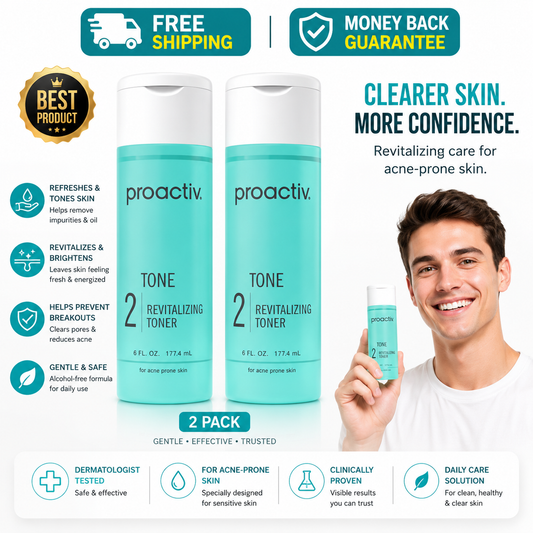 Proactiv Face Toner 2 pack 6 oz bottles for hydrating sensitive skin and pore care.