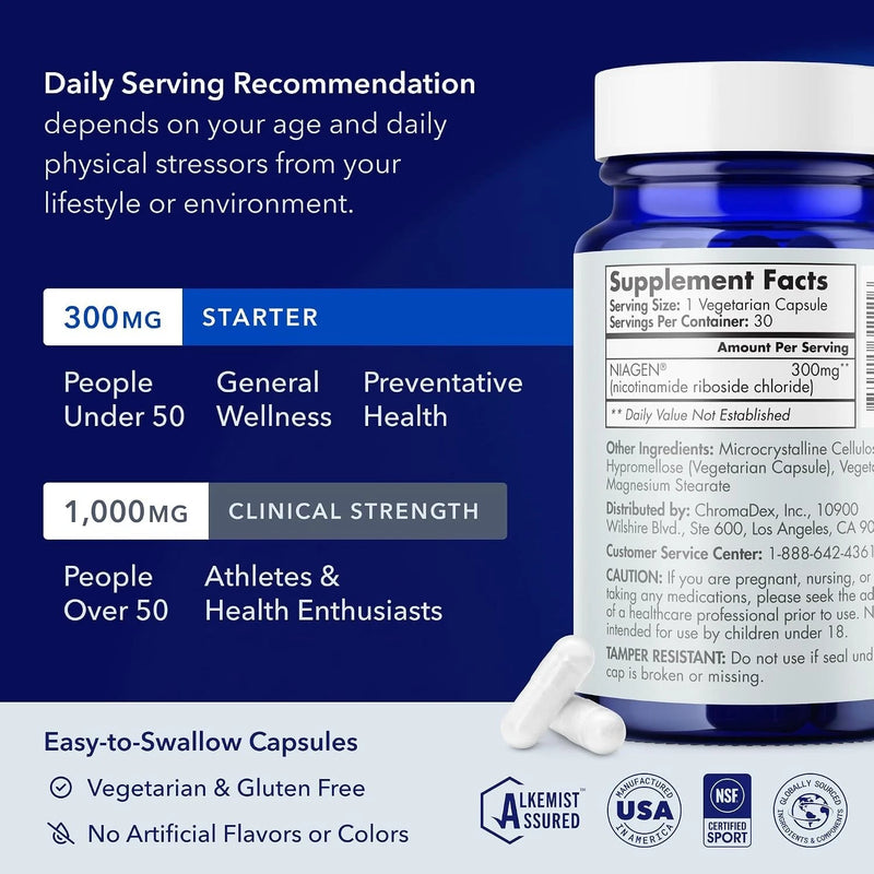 Nicotinamide Riboside Capsules 90 Count Supplement