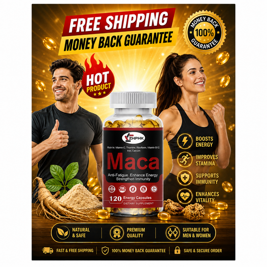 Organic Maca Root Libido   Peruvian Maca Extract for Men & Women  120 Capsules