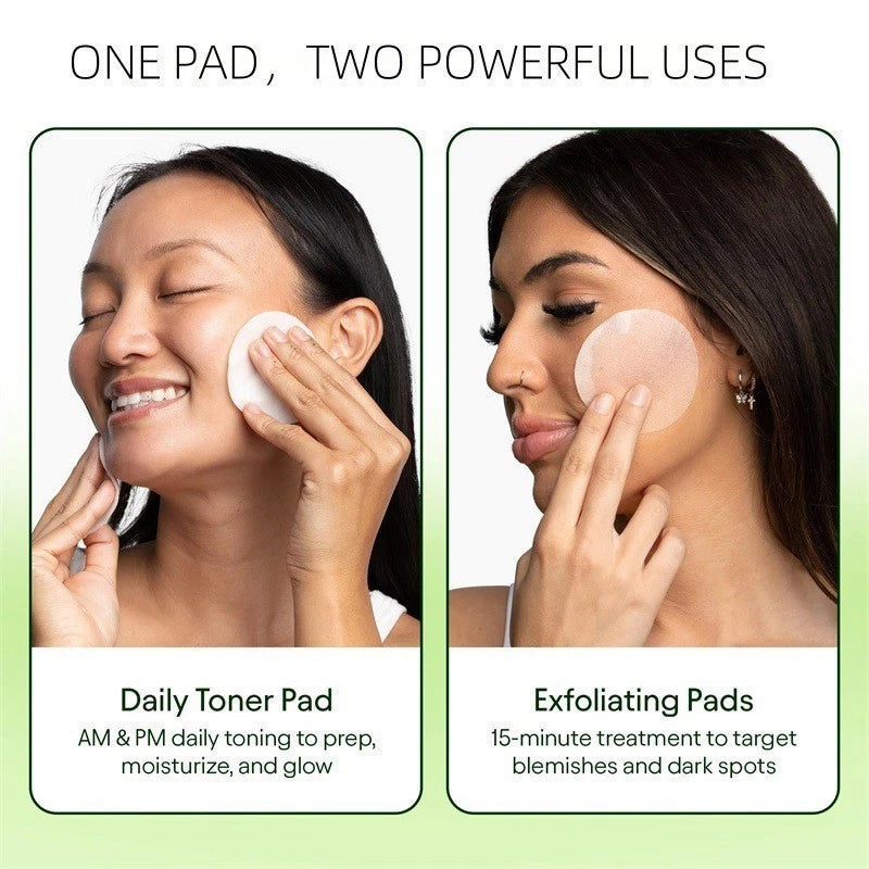 JiYu Korean Toner Pads with Peptides and Vitamin C for Glass Skin