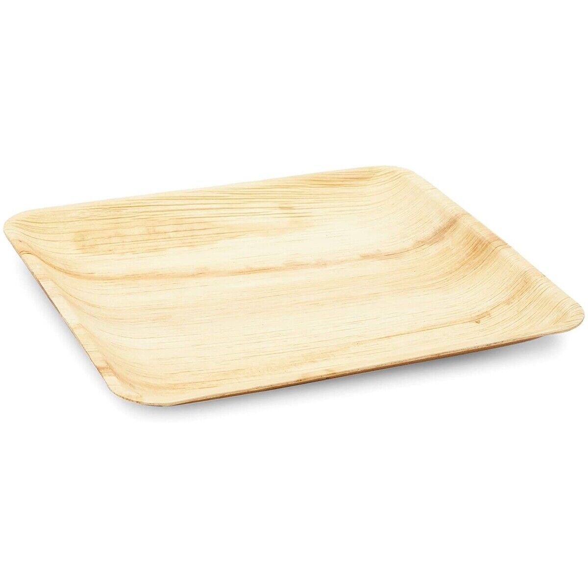 Palm Leaf Plates Bamboo Paper Plates Disposable 6 Inch 100 Bulk by Ecovib.