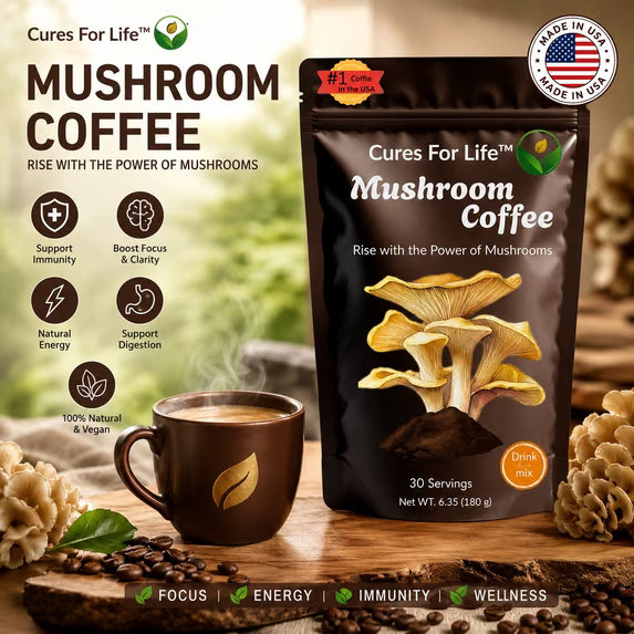 Mushroom Coffee Drink Mix, 30 Servings, 6.35 oz (180 g)