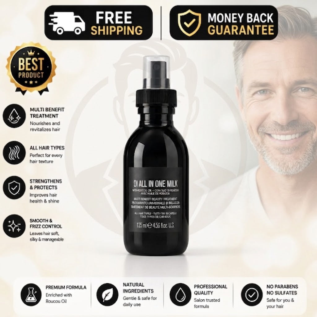 Milk Hair Spray 135ml lightweight leave-in treatment for frizz control and hair repair
