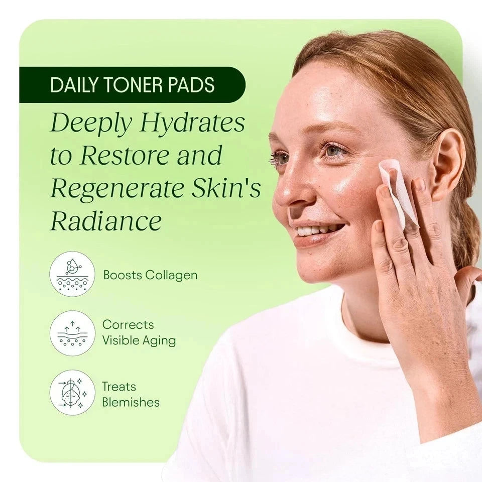 JiYu Snail Mucin Toner Pads for Hydrated, Bright Skin