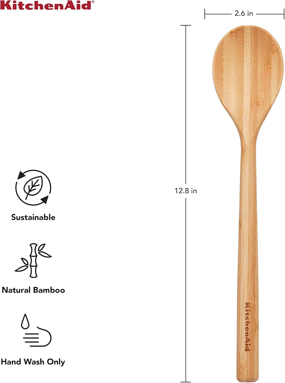 Kitchenaid Universal Bamboo Tools, 12-Inch, KQ603OHBBA