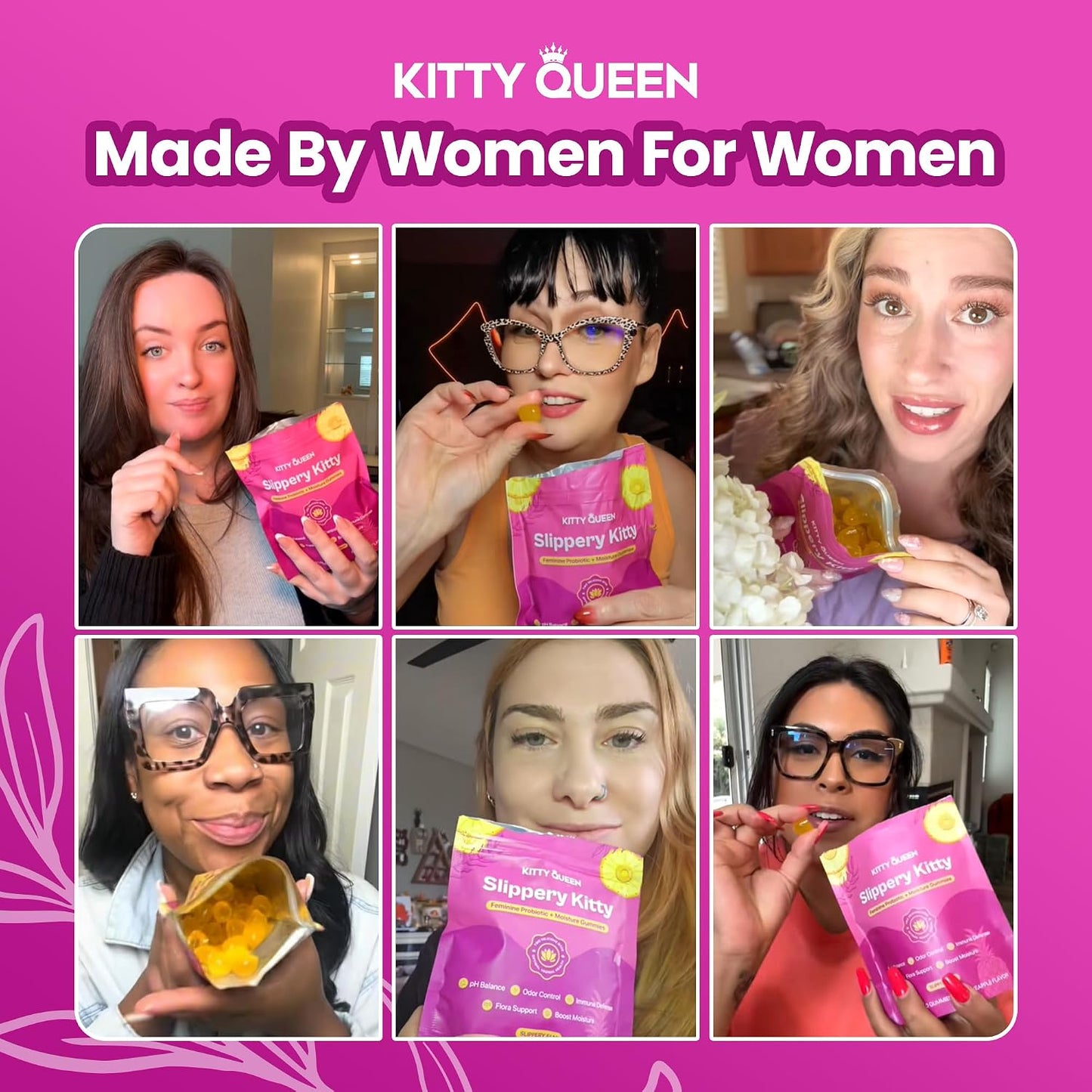 Kitty Queen Slippery Kitty Gummies – Daily Feminine Health & Probiotic Support for Women