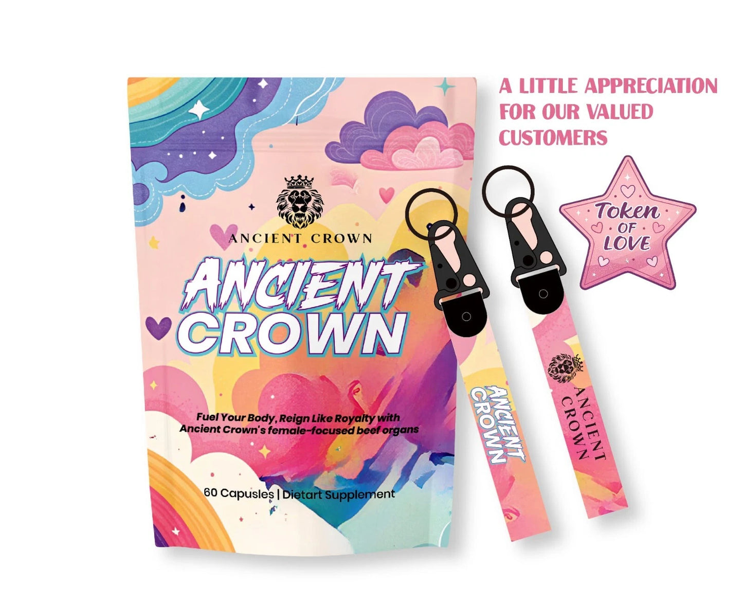 Ancient Crown Beef Organ Supplement for Women 60 capsule