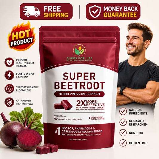 Beet Root Chewables — Blood Pressure Support 60 Soft Chews