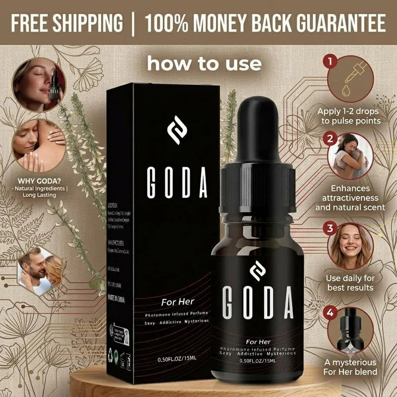 GODA For Her Pheromone Perfume For Women Long-Lasting with Jasmine&Rose 15ml