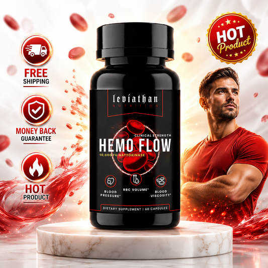 Leviathan Hemo Flow Nattokinase and Nitric Oxide Support supplement