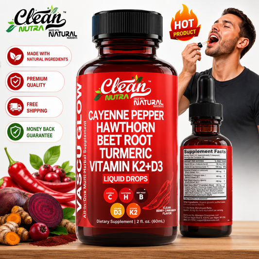 Clean Nutra Cayenne Pepper Liquid Drops with Hawthorn Berry supplement