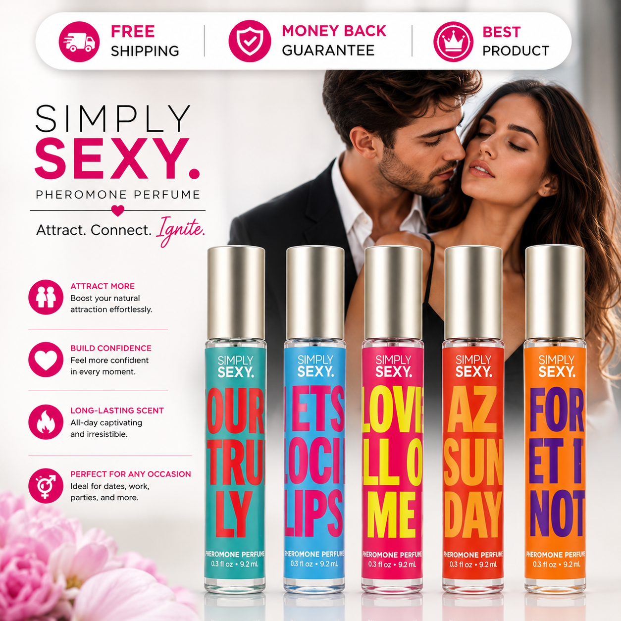 Simply Sexy Pheromone Infused Perfume for Women 0.3 oz select fragrance