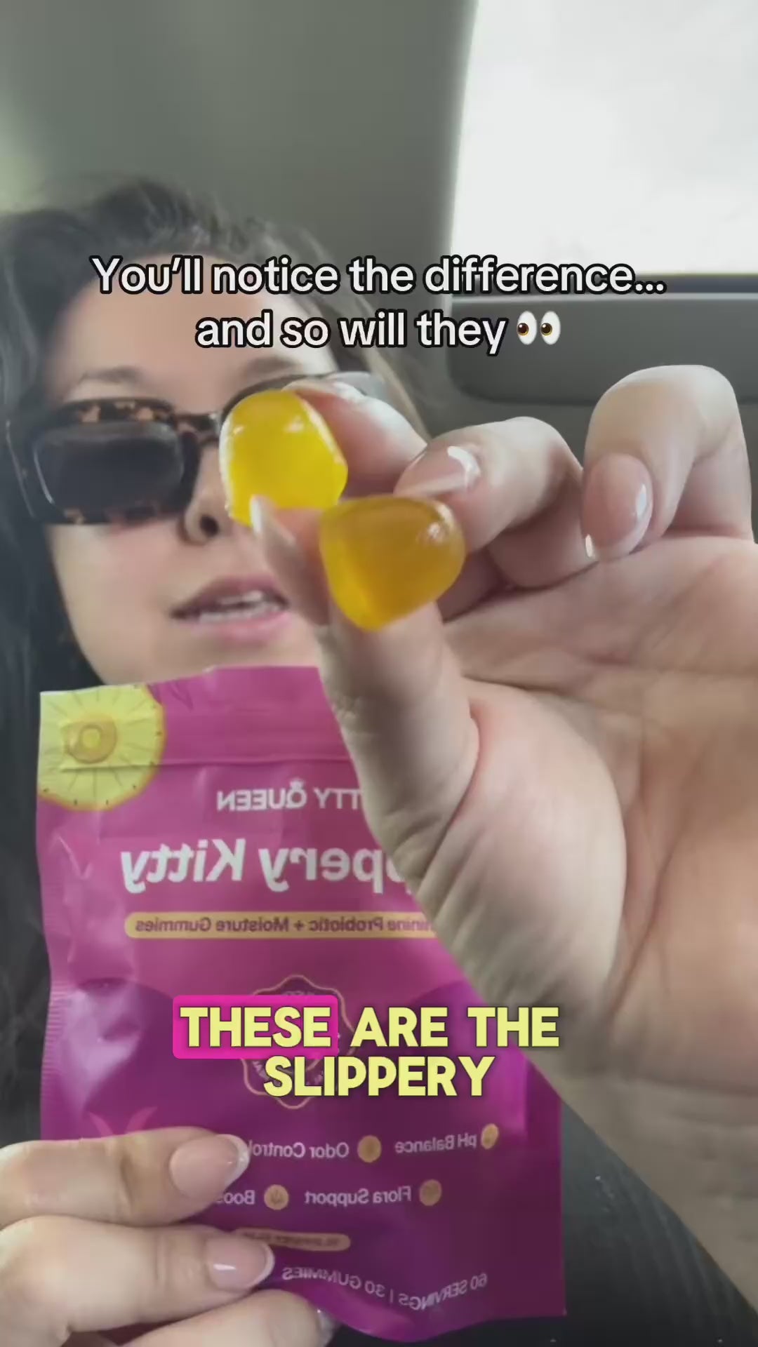 Kitty Queen Slippery Kitty Feminine Probiotic Moisture Gummies for Women