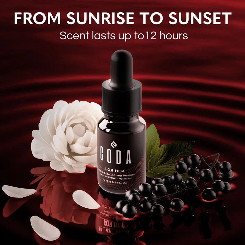 GODA For Her Pheromone Perfume For Women Long-Lasting with Jasmine&Rose 15ml