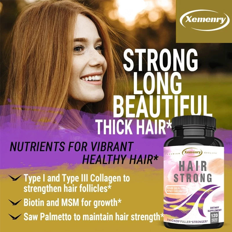 Hair Strong , Hair Growth, Healthy Skin, Strong Nails -Biotin, Keratin  120pcs
