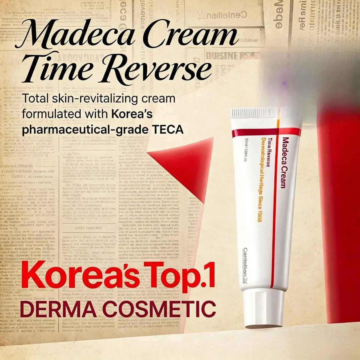 Korean Centellian24 Madeca Cream for hydrated and smoother-looking skin