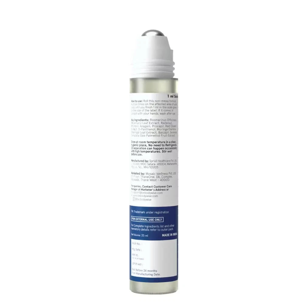 Advanced Hair Roll-On – Be Bodywise with Rosemary & Redensyl, Scalp Care