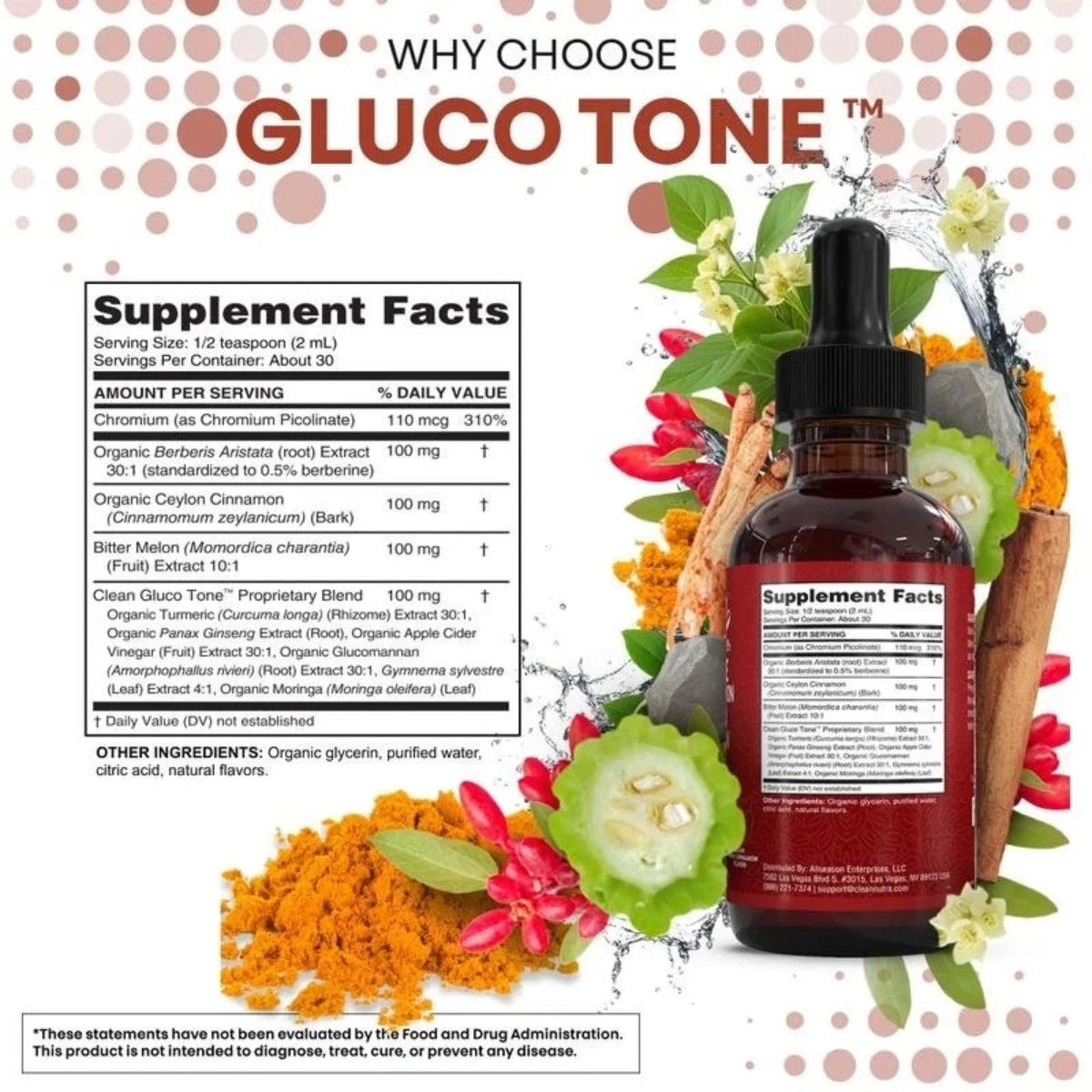 Berberine Ceylon Cinnamon liquid drops for daily wellness and metabolic support