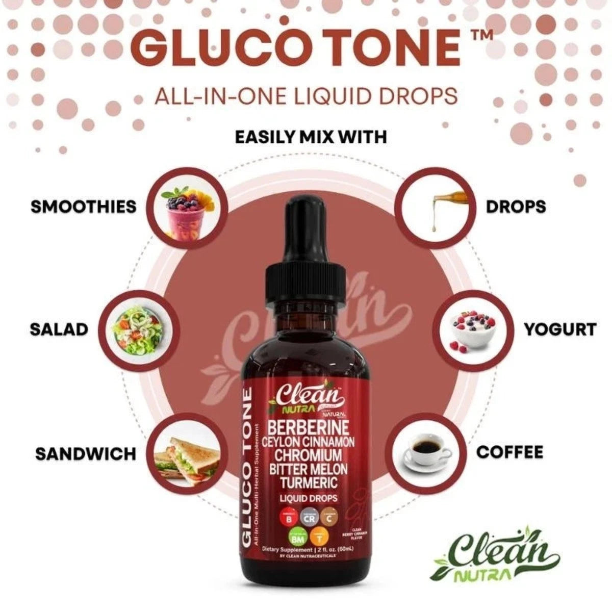 Clean Nutra Liquid Drops – Berberine & Ceylon Cinnamon for Metabolism Support