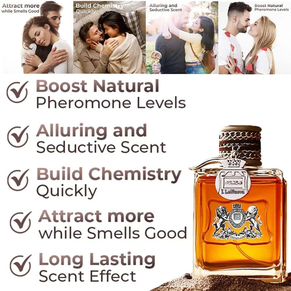 Men's Pheromone EDT Spray (100ml) - Long Lasting Cologne to Attract Women
