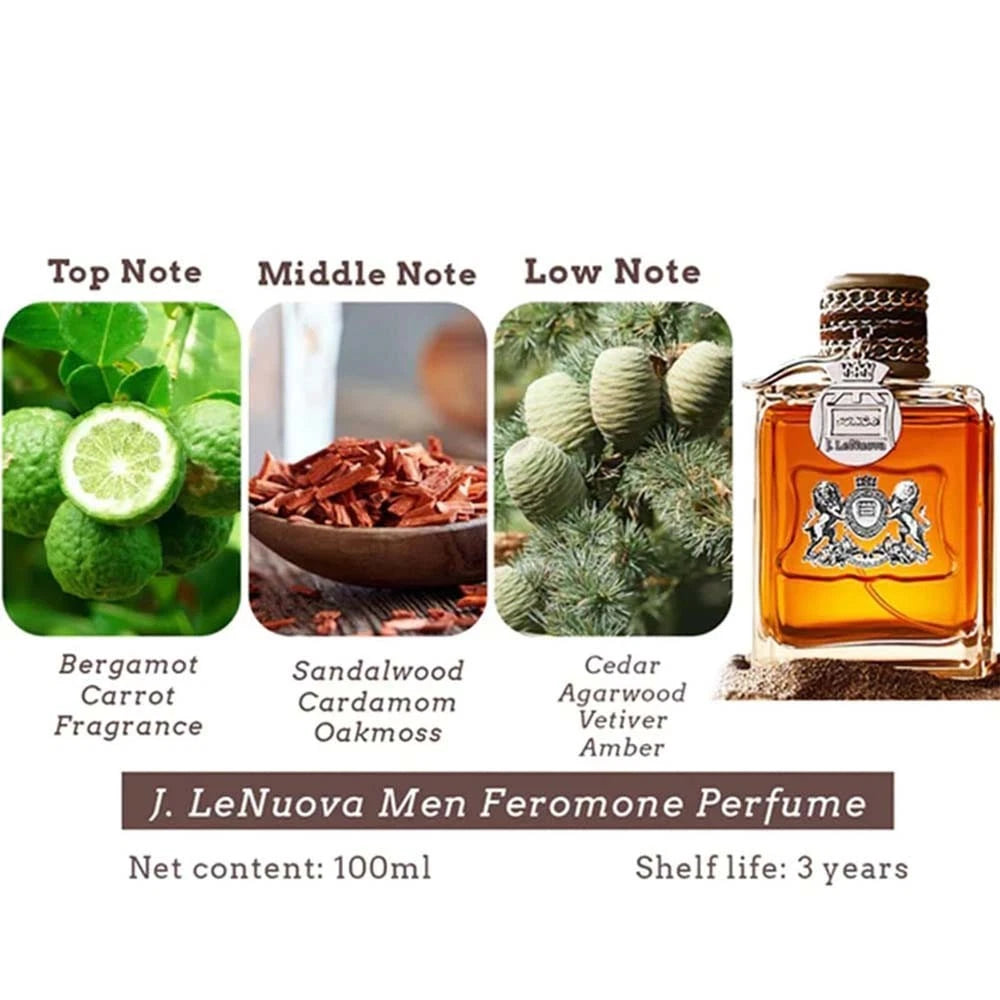 Men's Pheromone EDT Spray (100ml) - Long Lasting Cologne to Attract Women
