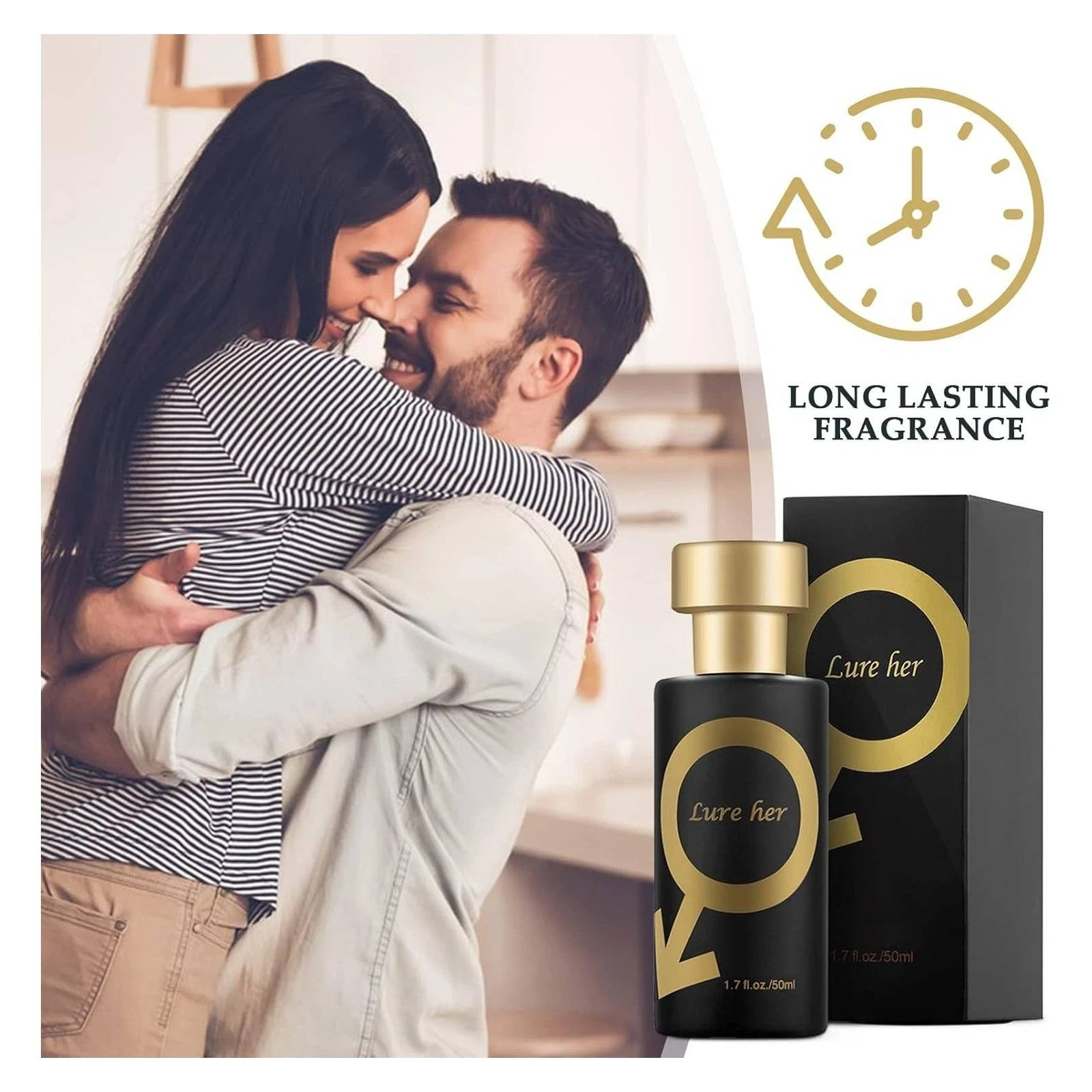 Lure Her men's pheromone fragrance oil for everyday grooming and special occasions.