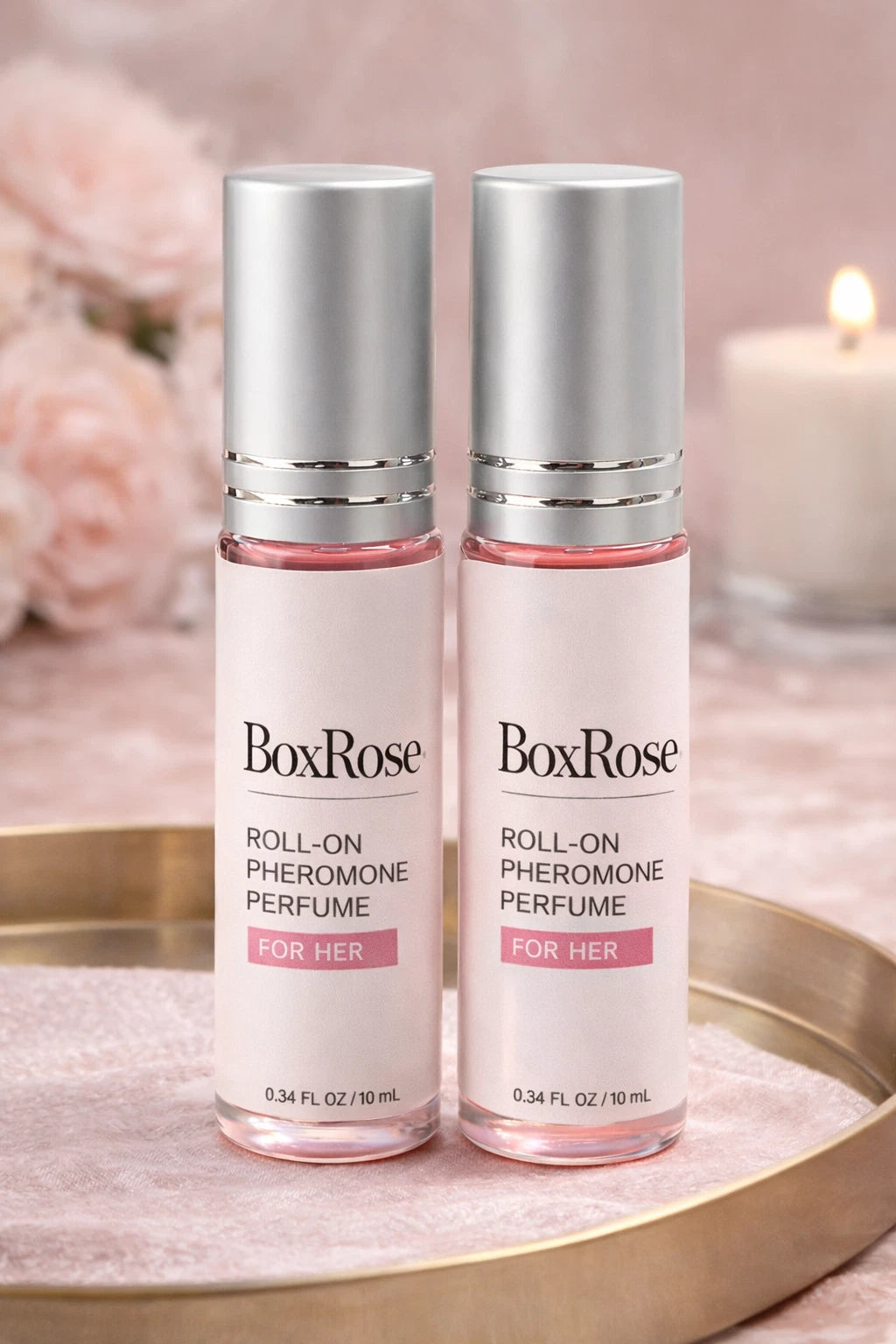 BoxRose Feminine Pheromone Perfume – Portable Roll-On Fragrance 10ml × 2