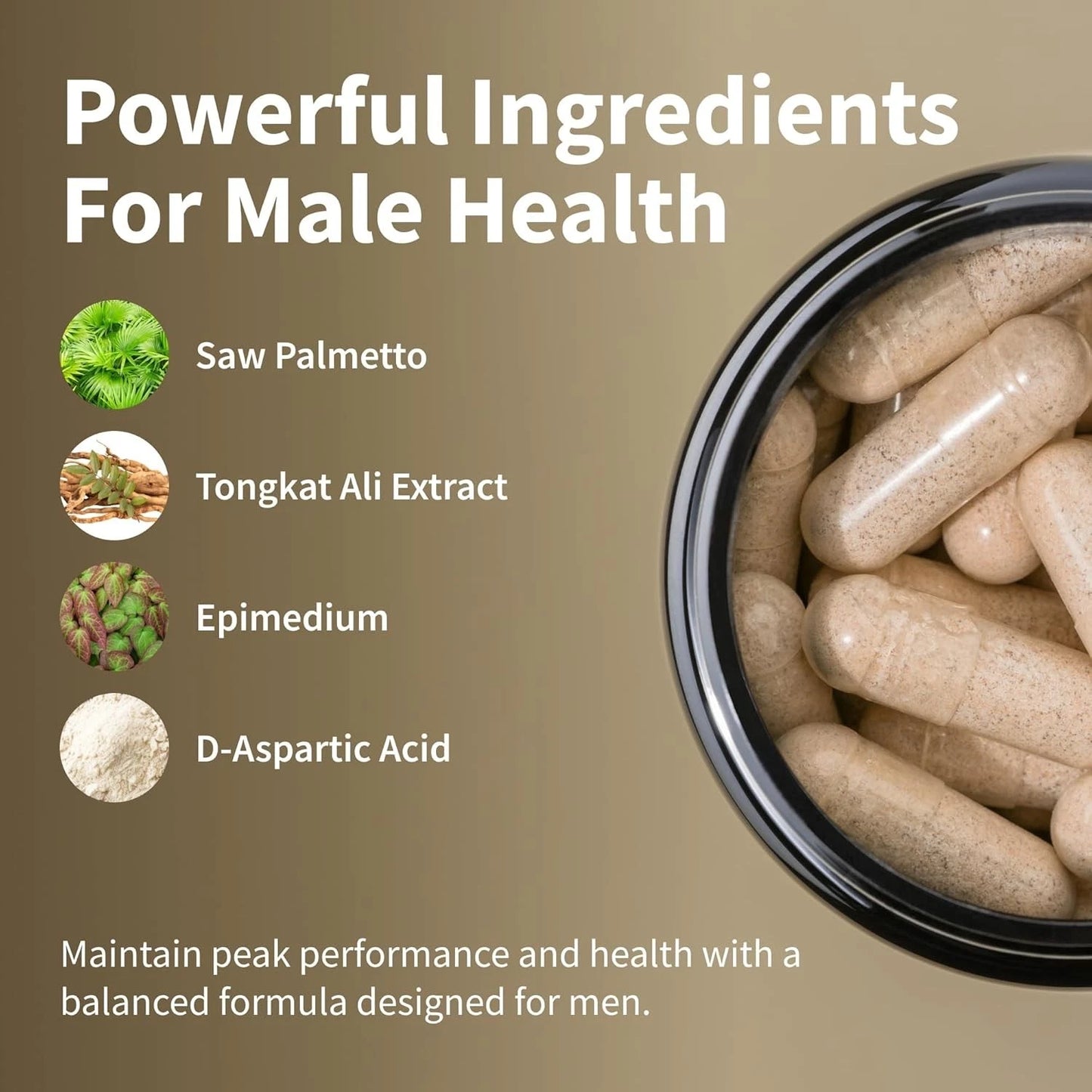 Nitric Oxide & Testosterone Booster for Men, L Arginine, L Citrulline 60 & 90 Capsule
